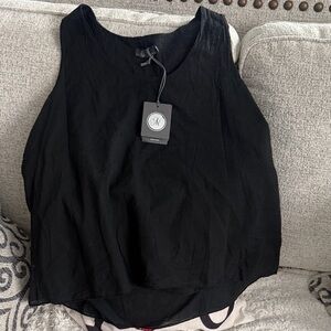 Elegant Black Sleeveless Top nwt